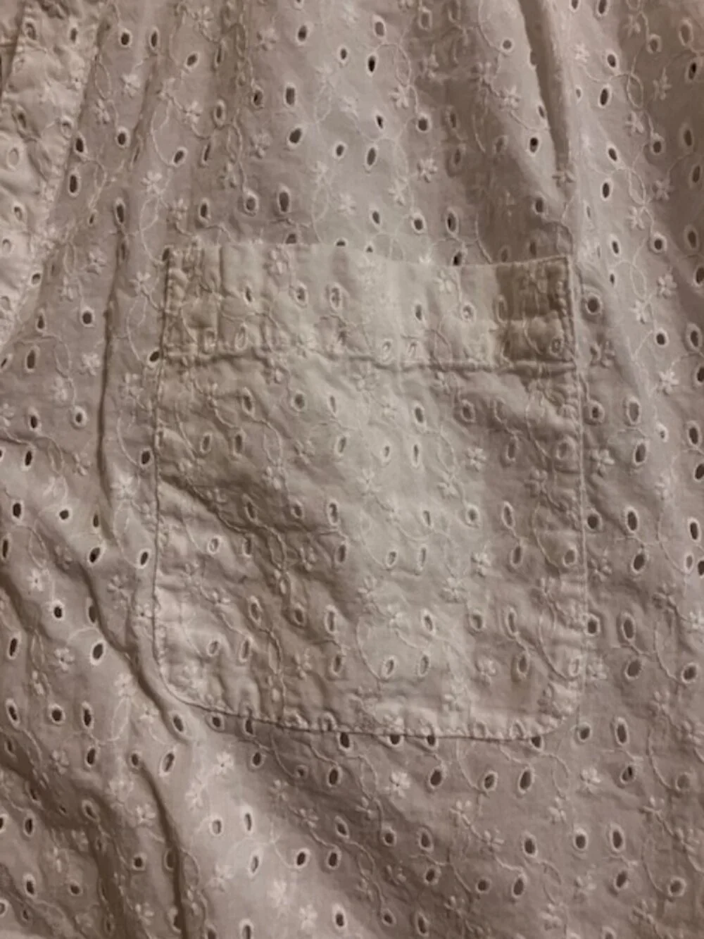 J. Crew Mercantile White Eyelet Top